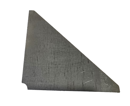 Knotenblech Stahl Laserzuschnitt Einschweißblech S235 Dreieck Versteifung